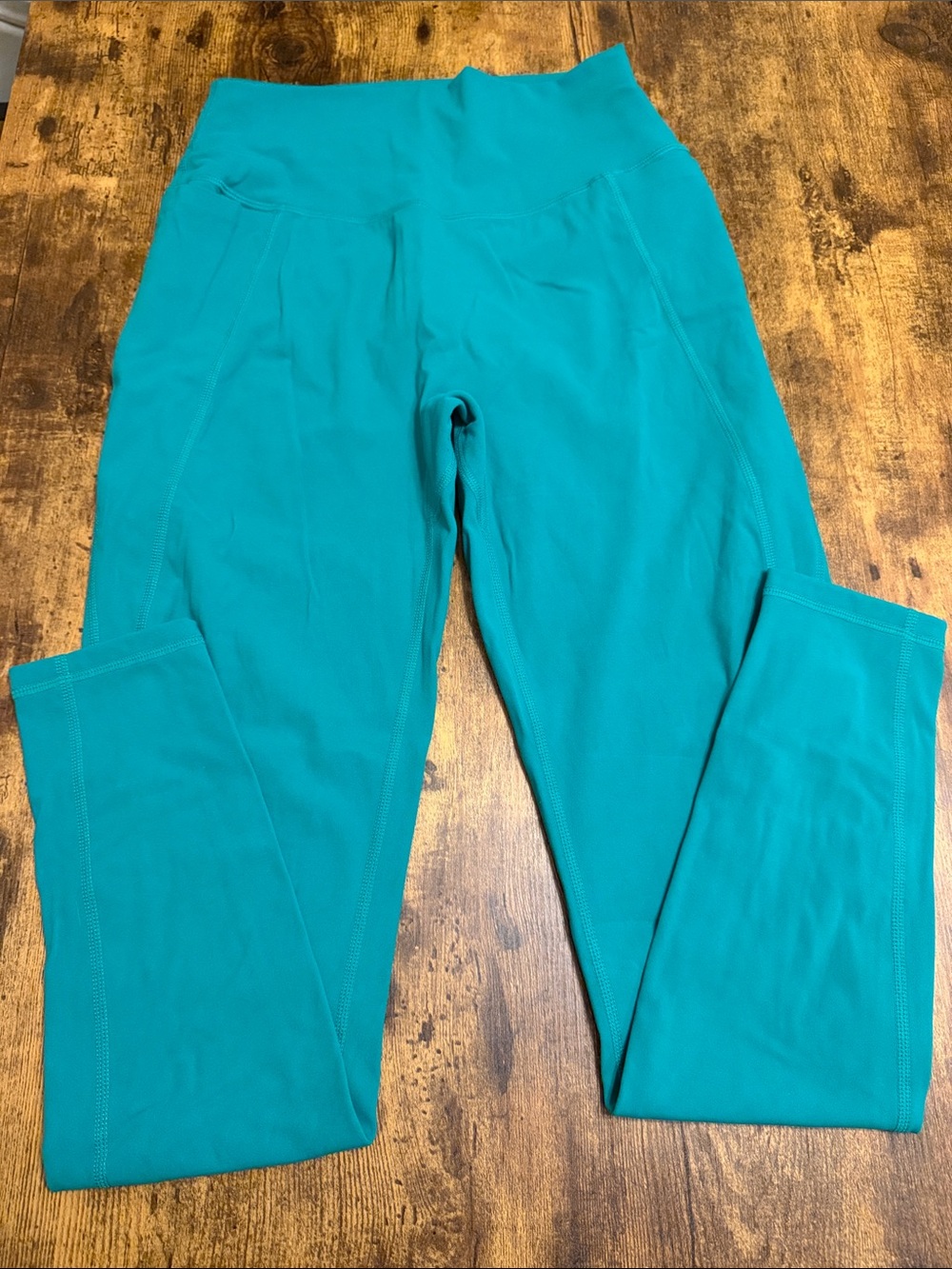 Buffbunny Collection Teal Green High Rise Pocket Leggings Size M